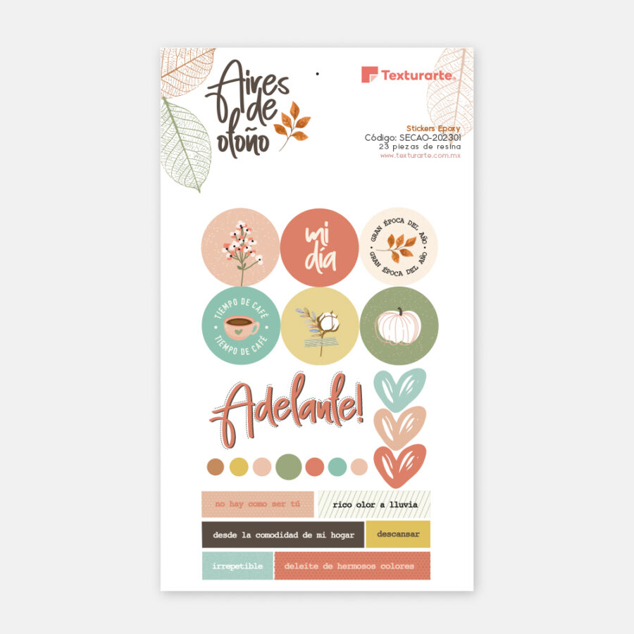 Stickers de Resina (epoxy) Aires de Otoño
