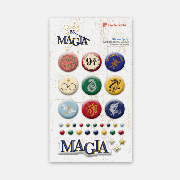 Stickers de Resina (epoxy) Es Magia 01