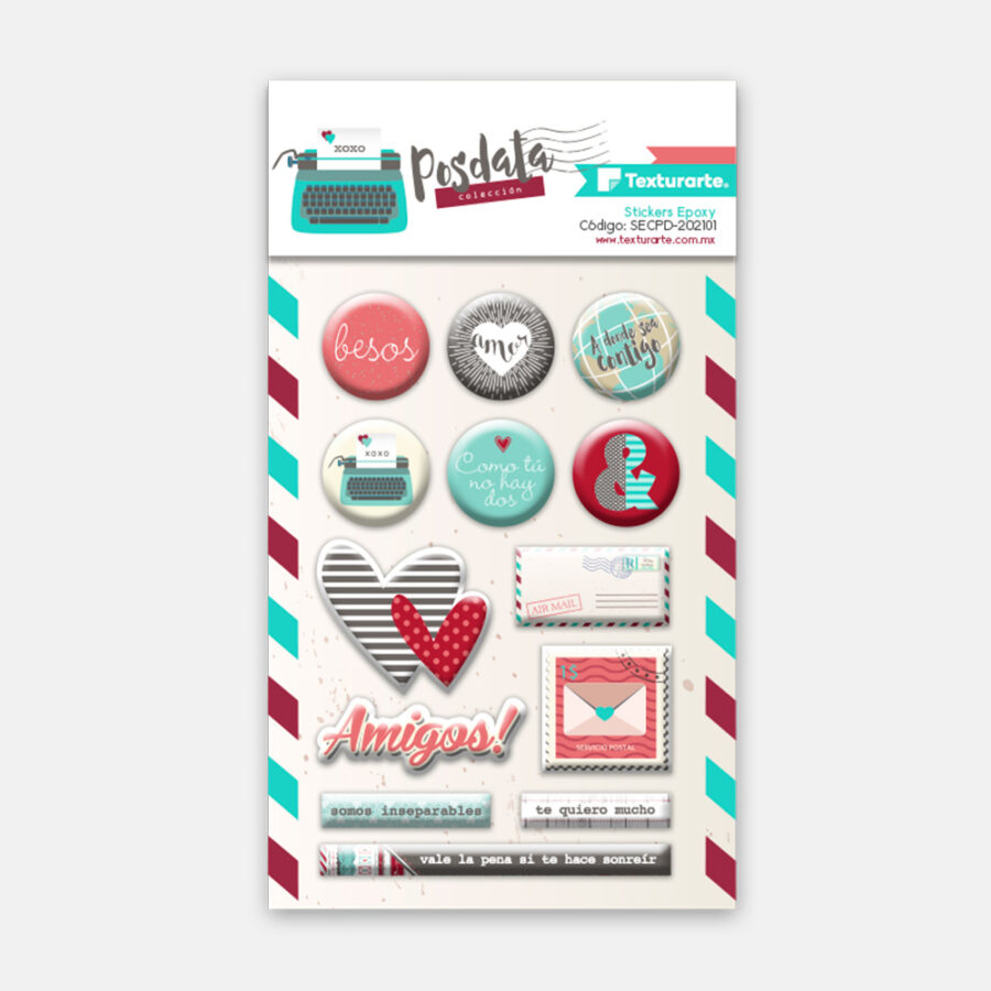 Stickers de Resina (epoxy) Posdata