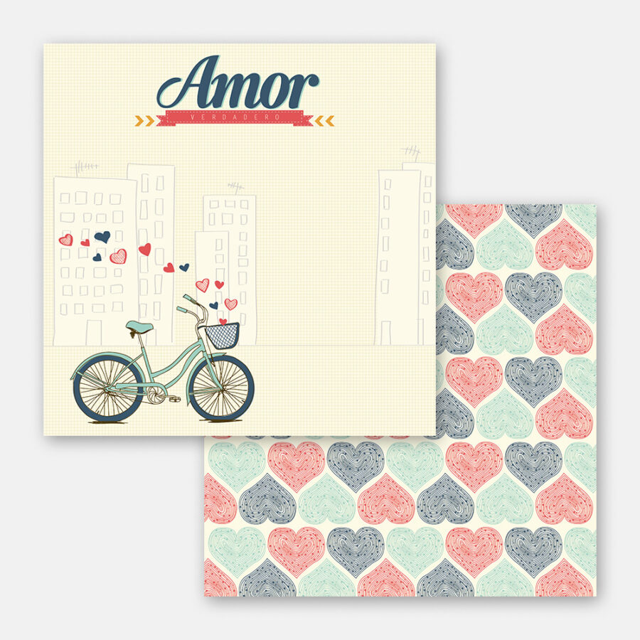 Hoja doble vista Amor Hipster 03