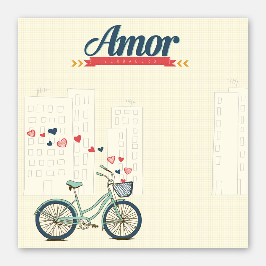 Hoja doble vista Amor Hipster 03 - Image 2