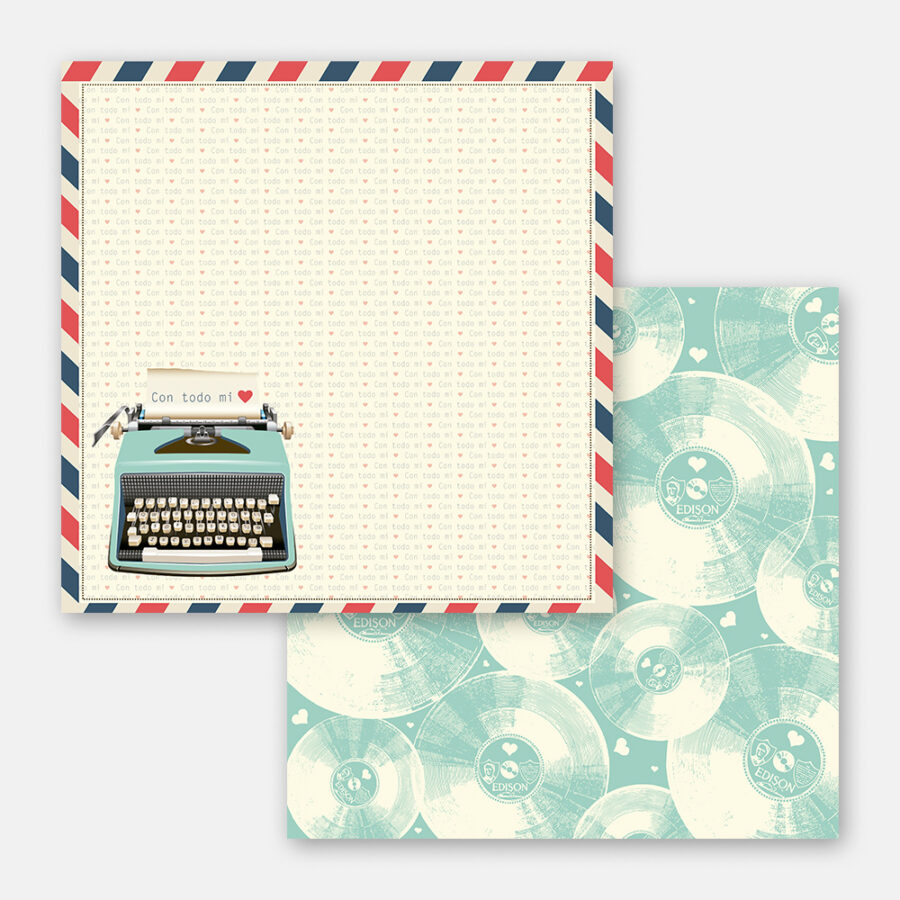 Hoja doble vista Amor Hipster 04