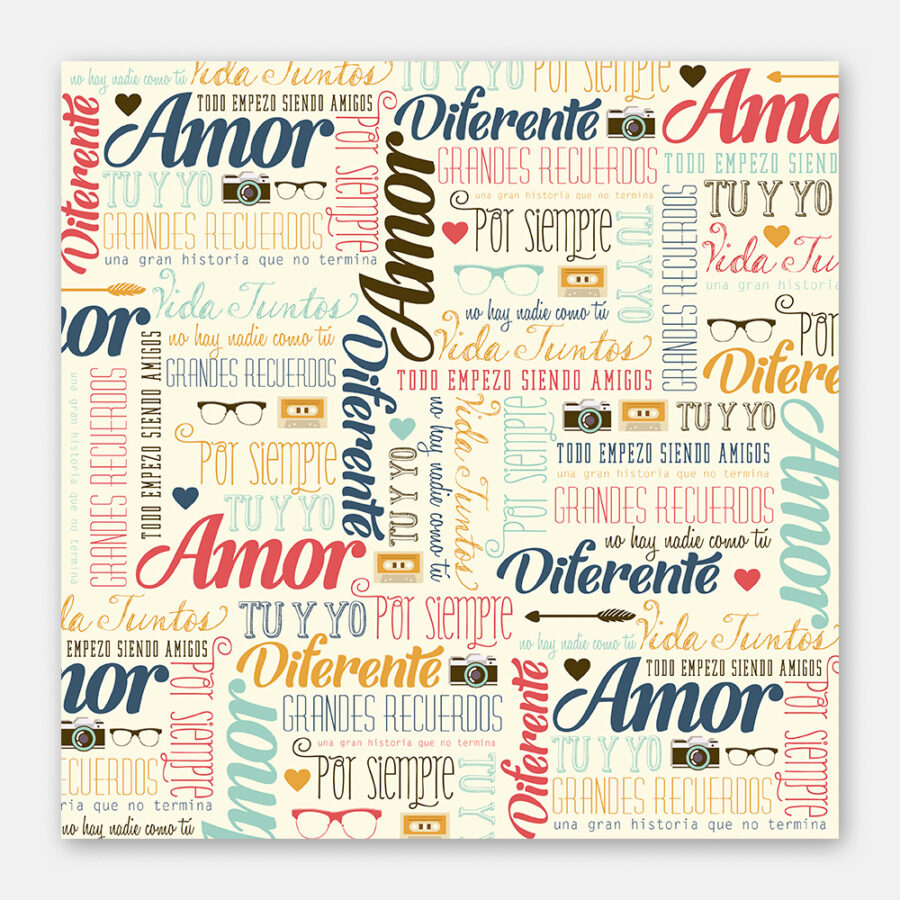 Hoja doble vista Amor Hipster 05 - Image 3