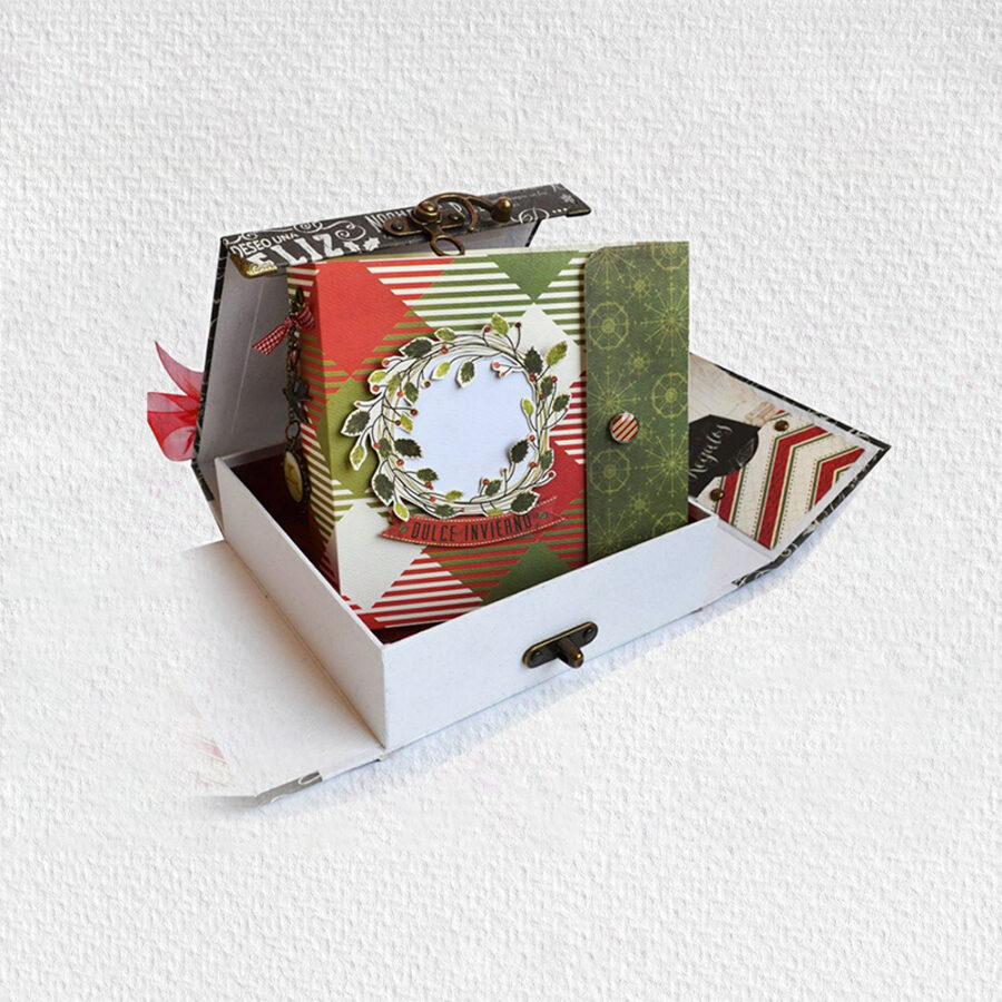 Tutorial Mini álbum navideño y caja (Video + Material)