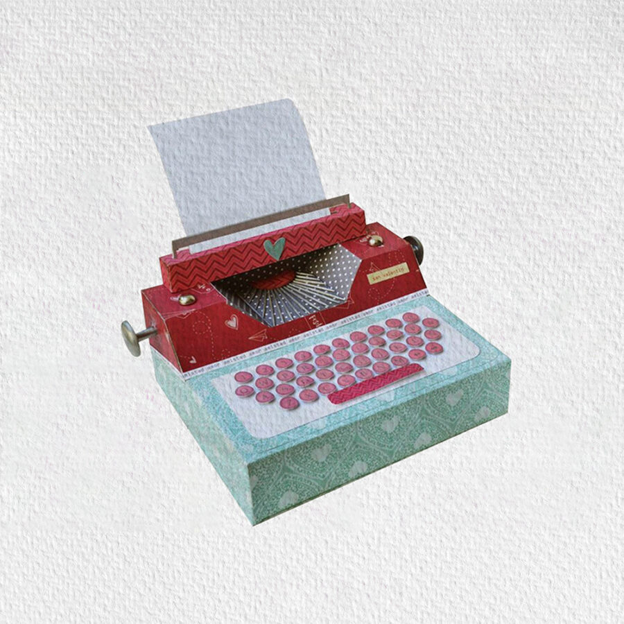 Tutorial Caja máquina de escribir (Video + Material)